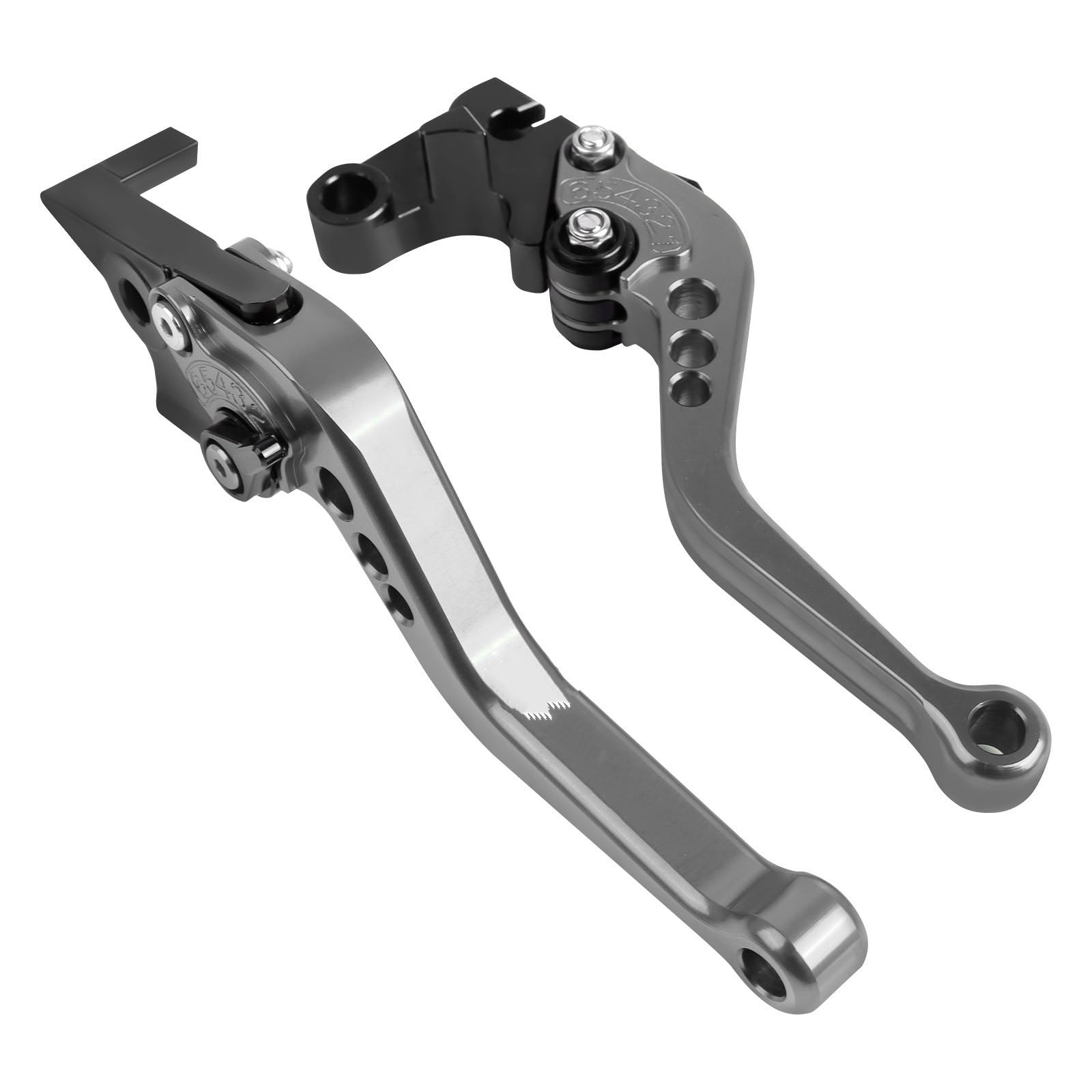 Brems Kupplungshebel Für X-ADV 750 Für XADV X Für ADV 750 2017-2019 CNC-einstellbare Bremskupplungshebel Motorradzubehör Kurze/Lange Griffe Hebel Kupplung Bremshebel(Short Titanium) von Eejghfwq