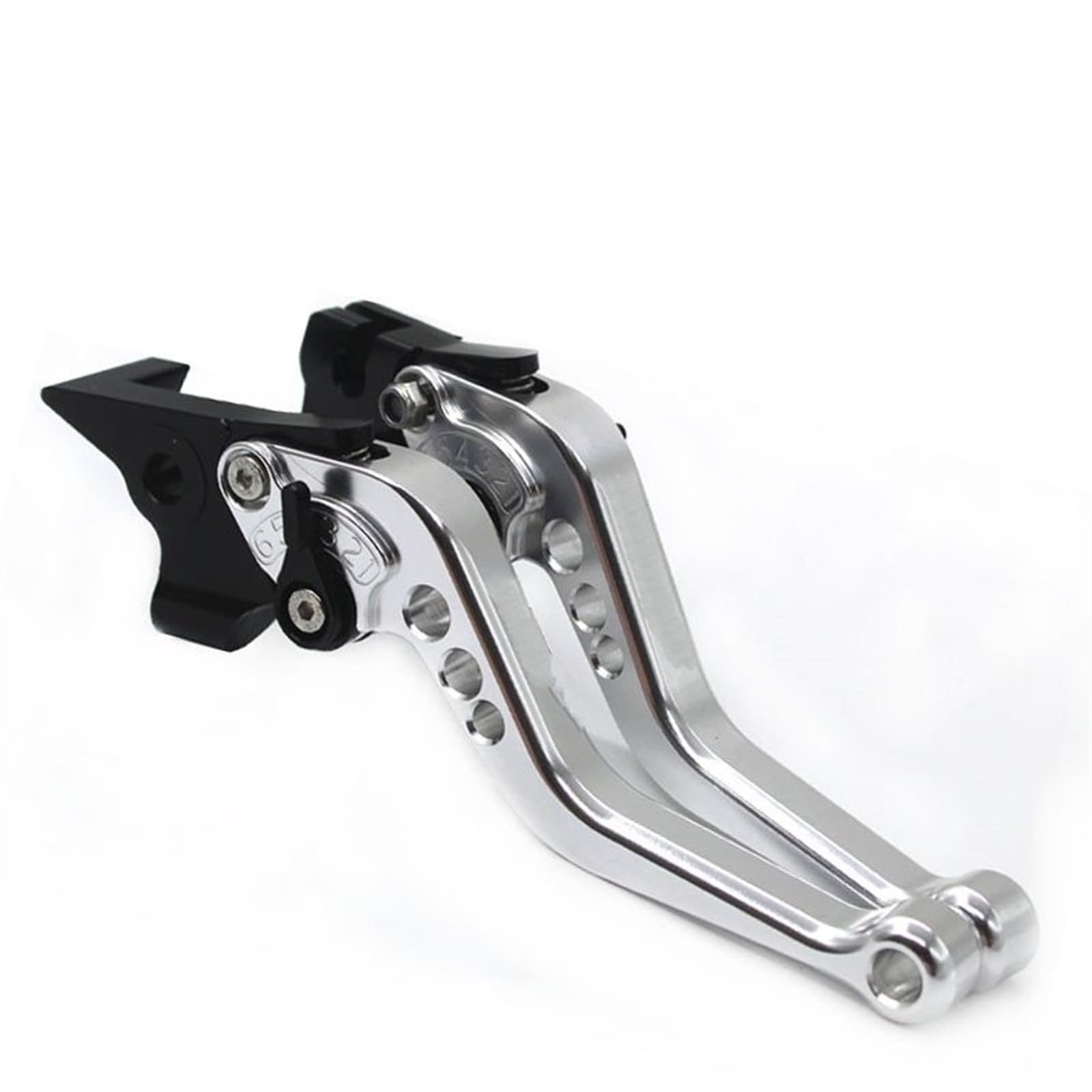 Brems Kupplungshebel Für YZF R1 Für YZF-R1 Für YZFR1 R1 2002 2003 Motorrad Kurze CNC Einstellbare Bremskupplungshebel Kupplung Bremshebel(Silver) von Eejghfwq