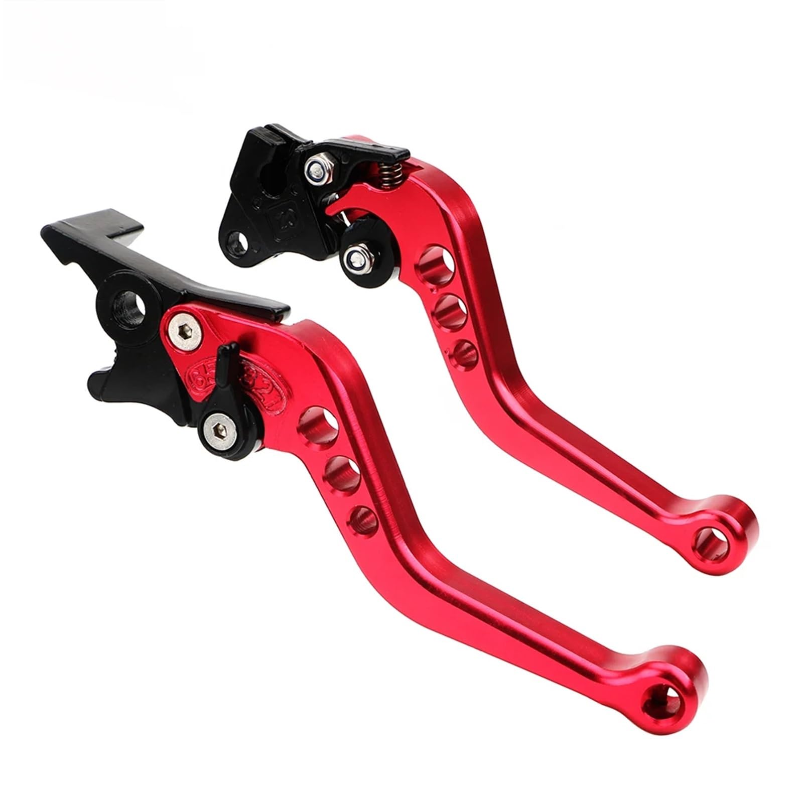 Brems Kupplungshebel Universal Motorrad Kupplung Bremse Griff Trommel Hebel Fit Für Suzuki Motorrad Zubehör Änderung Legierung CNC Kupplung Bremshebel(Red) von Eejghfwq