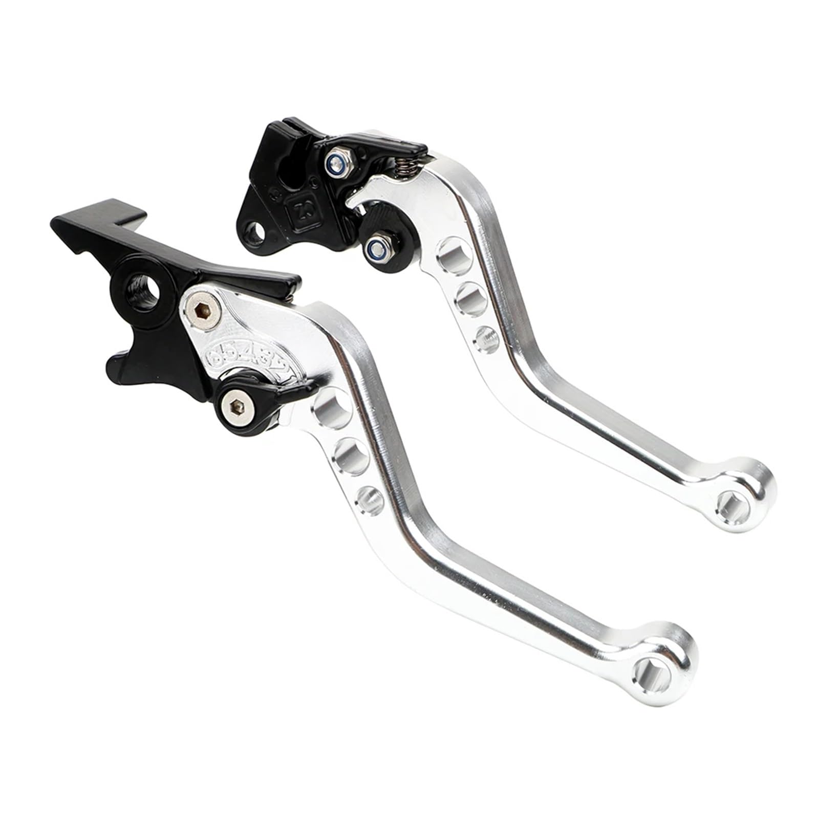 Brems Kupplungshebel Universal Motorrad Kupplung Bremse Griff Trommel Hebel Fit Für Suzuki Motorrad Zubehör Änderung Legierung CNC Kupplung Bremshebel(Silver) von Eejghfwq