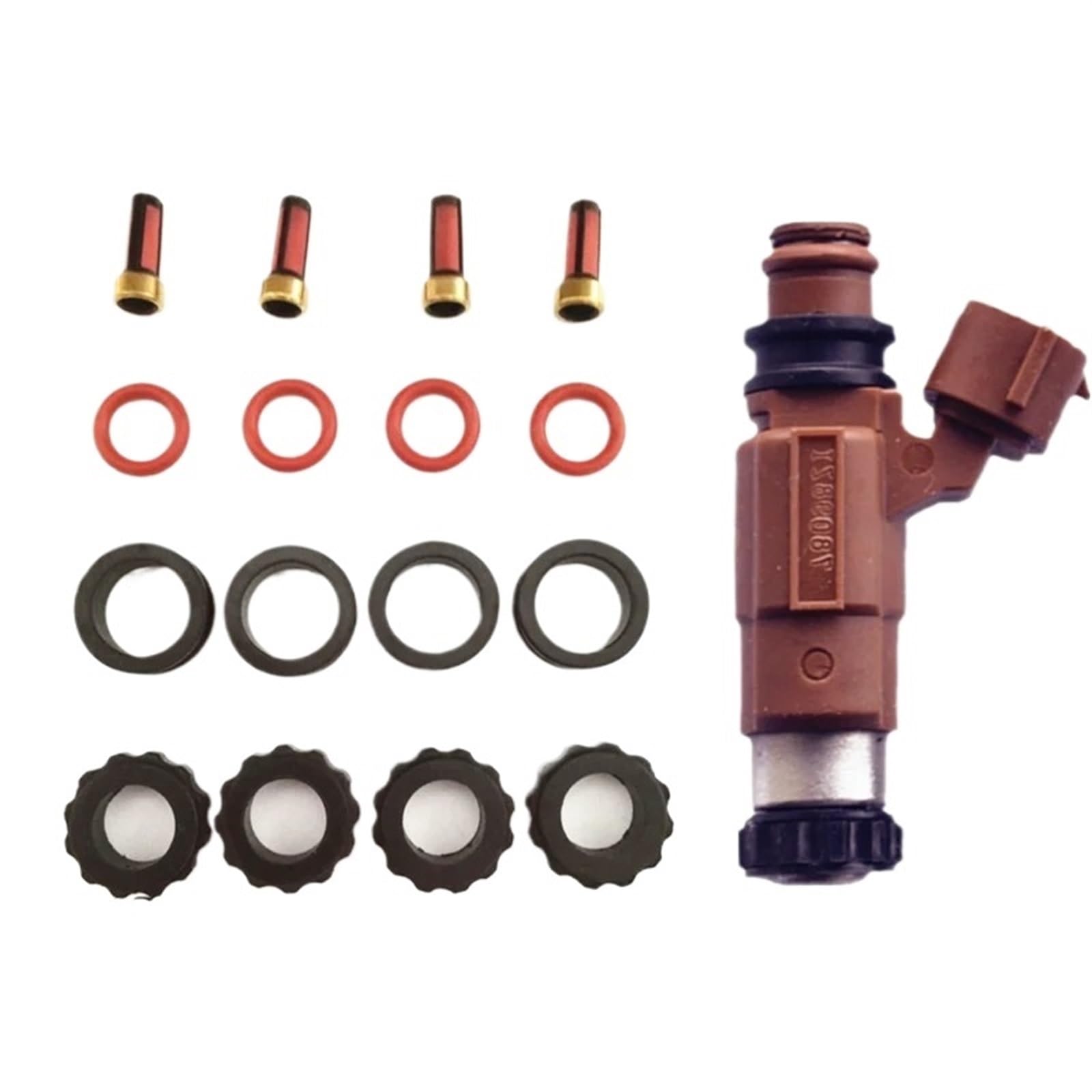 Fuel Injector Für INP780 INP781 780033R 78102YN Passend Für Mazda 626 2.0 Für Protege 1.8 AY-RK066 AY-RK022 4set Kraftstoffinjektor-Reparatursätze Einspritzventil von Eejghfwq