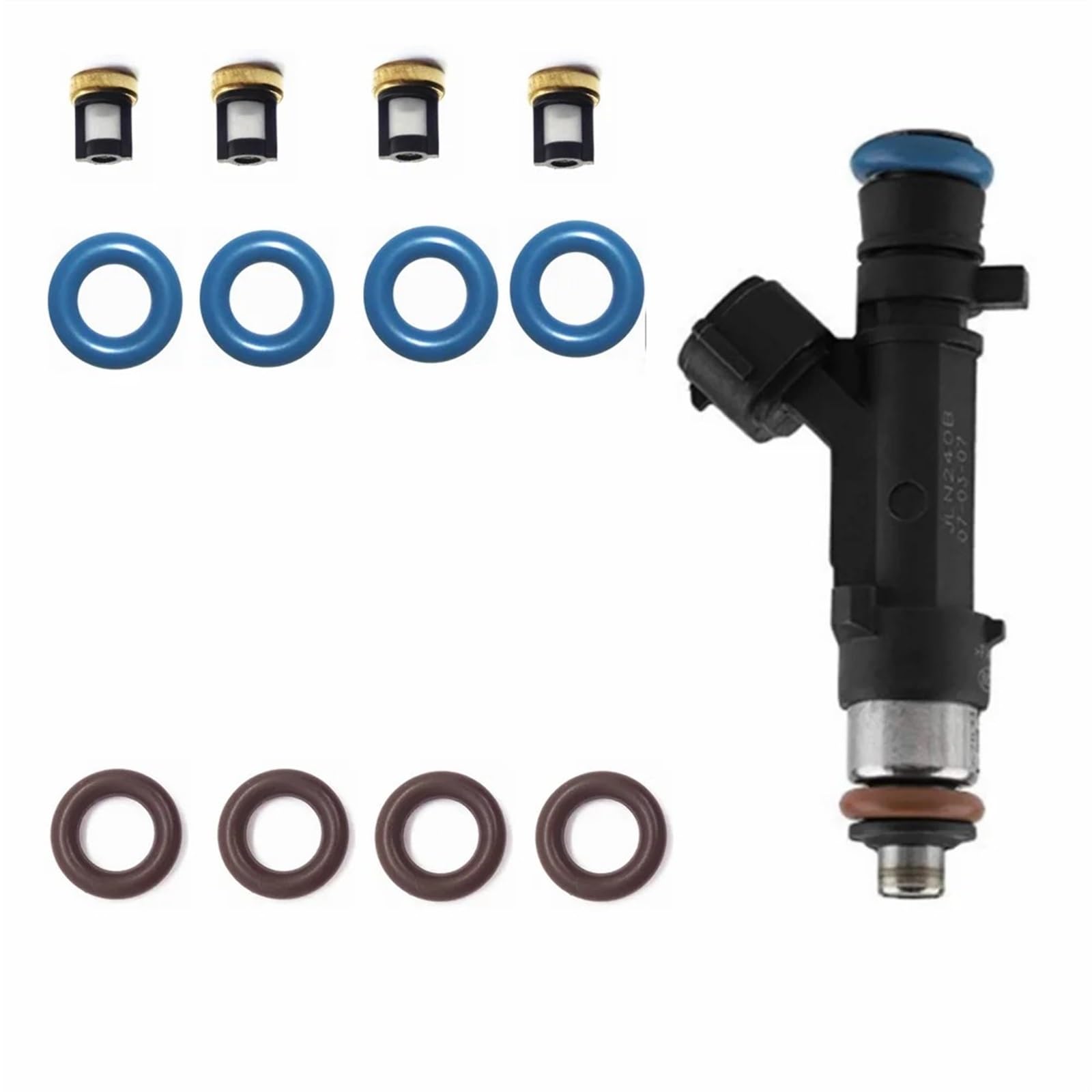 Fuel Injector Für Mitsubishi Für Outlander 2.4L 3.0L V6 2007-2013 Teile 1465A080 Für AY-RK031 4sets Kraftstoff Injektor Reparatur Kits ﻿ Einspritzventil von Eejghfwq