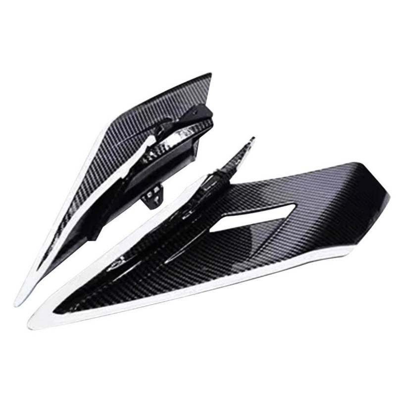 Für CFMOTO Für 450SR Für Spirit Für Fox Frontscheiben-Ablenkungsabdeckung Fester Windflügel Unterlippe Rückspiegelabdeckung Zubehör Motorrad Windabweiser Windschild(Rear wing2) von Eejghfwq