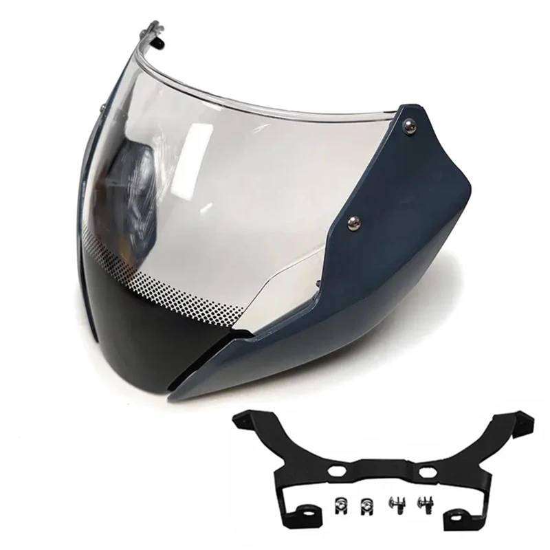 Für Ducati Für Monster 797 821 1200S 2014 2015 2016 Motorrad Windschutzscheibe Windschutz Rauchabweiser Mit Halterung Befestigungsschrauben Motorrad Windabweiser Windschild(Cement ash) von Eejghfwq