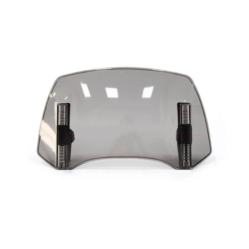 Für Kawasaki Für Suzuki Universal Motorrad Windschutzscheibenverlängerung Einstellbarer Spoiler Clamp-On Windschutzscheibenabweiser Motorrad Windabweiser Windschild(A Large Smoke) von Eejghfwq