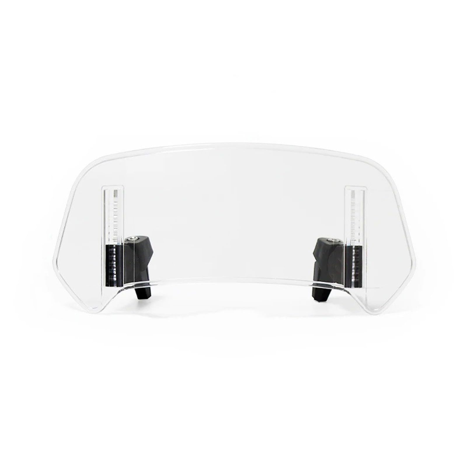 Für Kawasaki Für Suzuki Universal Motorrad Windschutzscheibenverlängerung Einstellbarer Spoiler Clamp-On Windschutzscheibenabweiser Motorrad Windabweiser Windschild(A Large Transparent) von Eejghfwq