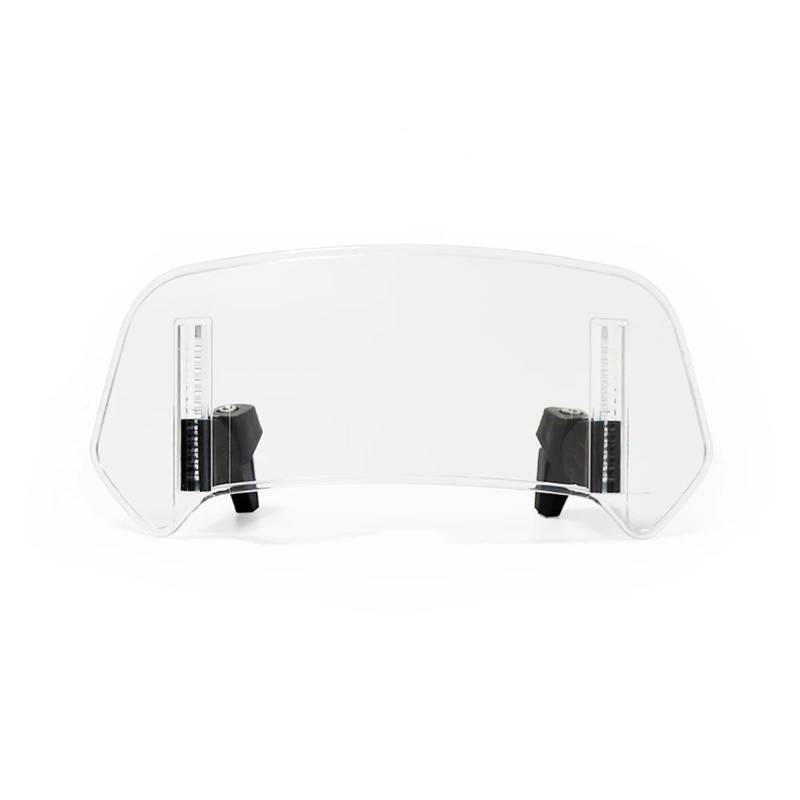 Für Kawasaki Für Suzuki Universal Motorrad Windschutzscheibenverlängerung Einstellbarer Spoiler Clamp-On Windschutzscheibenabweiser Motorrad Windabweiser Windschild(A Small Transparent) von Eejghfwq