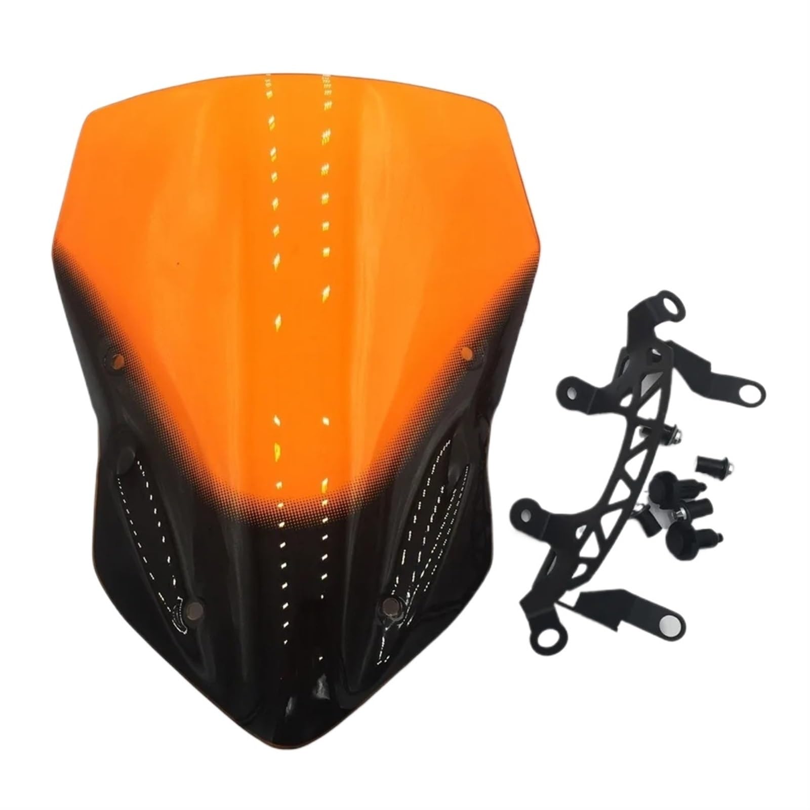 Für Ninja Für Z900 Für ZR900 Für ZR 900 2017 2018 2019 Windschutzscheiben Air Windabweiser Moto Rauch Windschutzscheibe Motorrad Windabweiser Windschild(Orange) von Eejghfwq