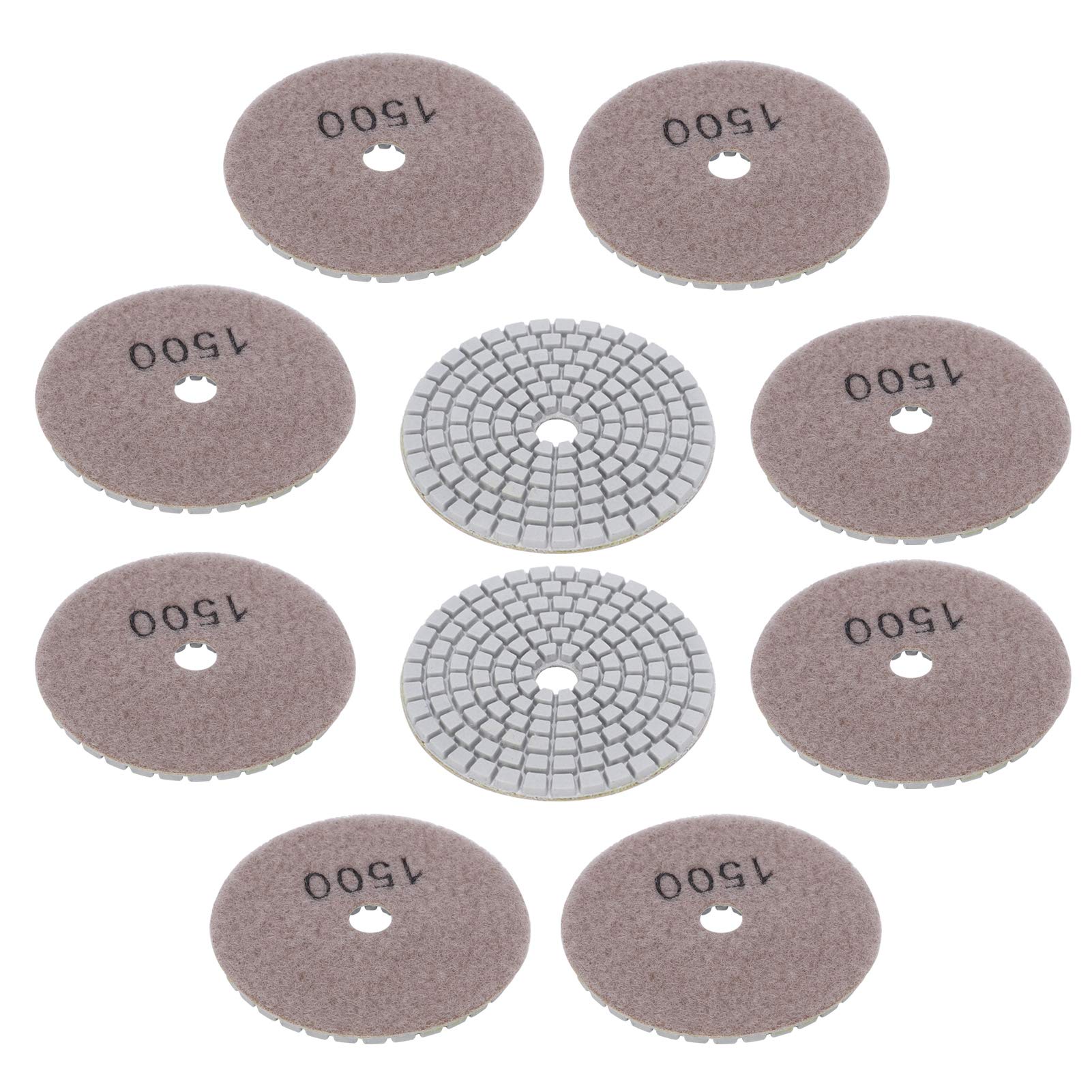 Eeneme 10pcs 3in Schleifscheiben Pads Polierende Diamantmarmorbetonsteine ​​1500 Mesh von Eeneme