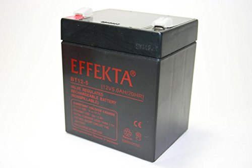 Effekta AGM Akku Batterie Typ BT 12-5 12V 5Ah Anschluß 6,3mm von Effekta