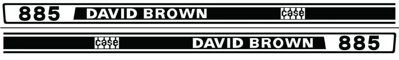 David Brown 885 Aufkleber Traktor Logo Sticker Label von Eil Bulldog Versand