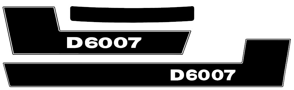 Deutz Aufkleber für Traktor D6007 Logo Emblem Sticker Label von Eil Bulldog Versand