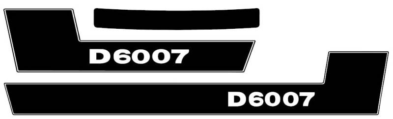 Deutz Aufkleber für Traktor D6007 Logo Emblem Sticker Label von Eil Bulldog Versand