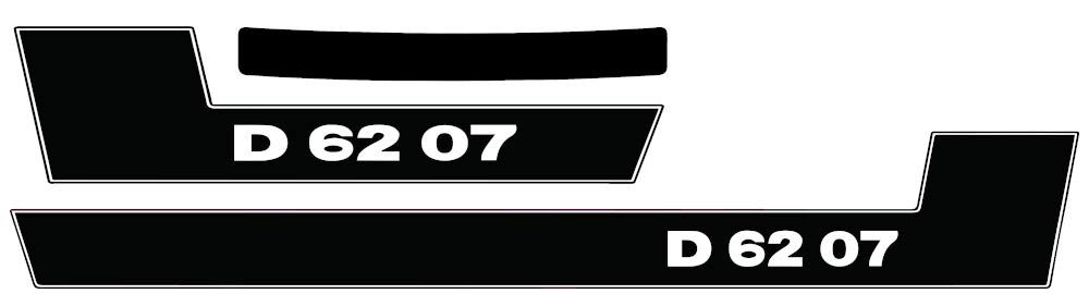 Deutz Aufkleber für Traktor D6207 Logo Emblem Sticker Label von Eil Bulldog Versand