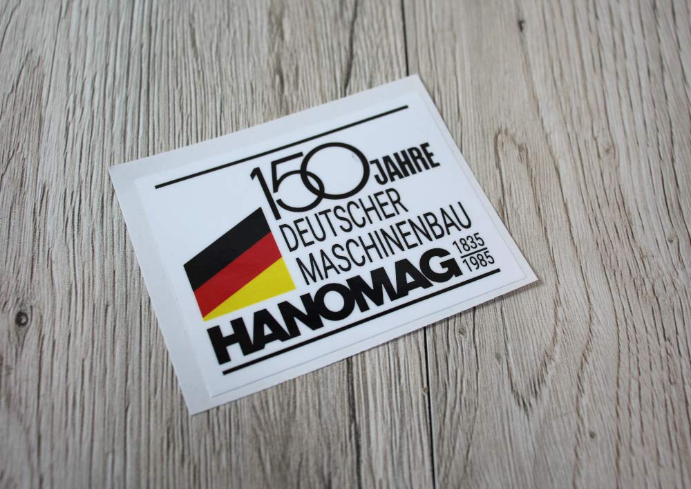 Hanomag Aufkleber 150 Jahre Deutscher Maschinenbau Emblem Sticker Label von Eil Bulldog Versand