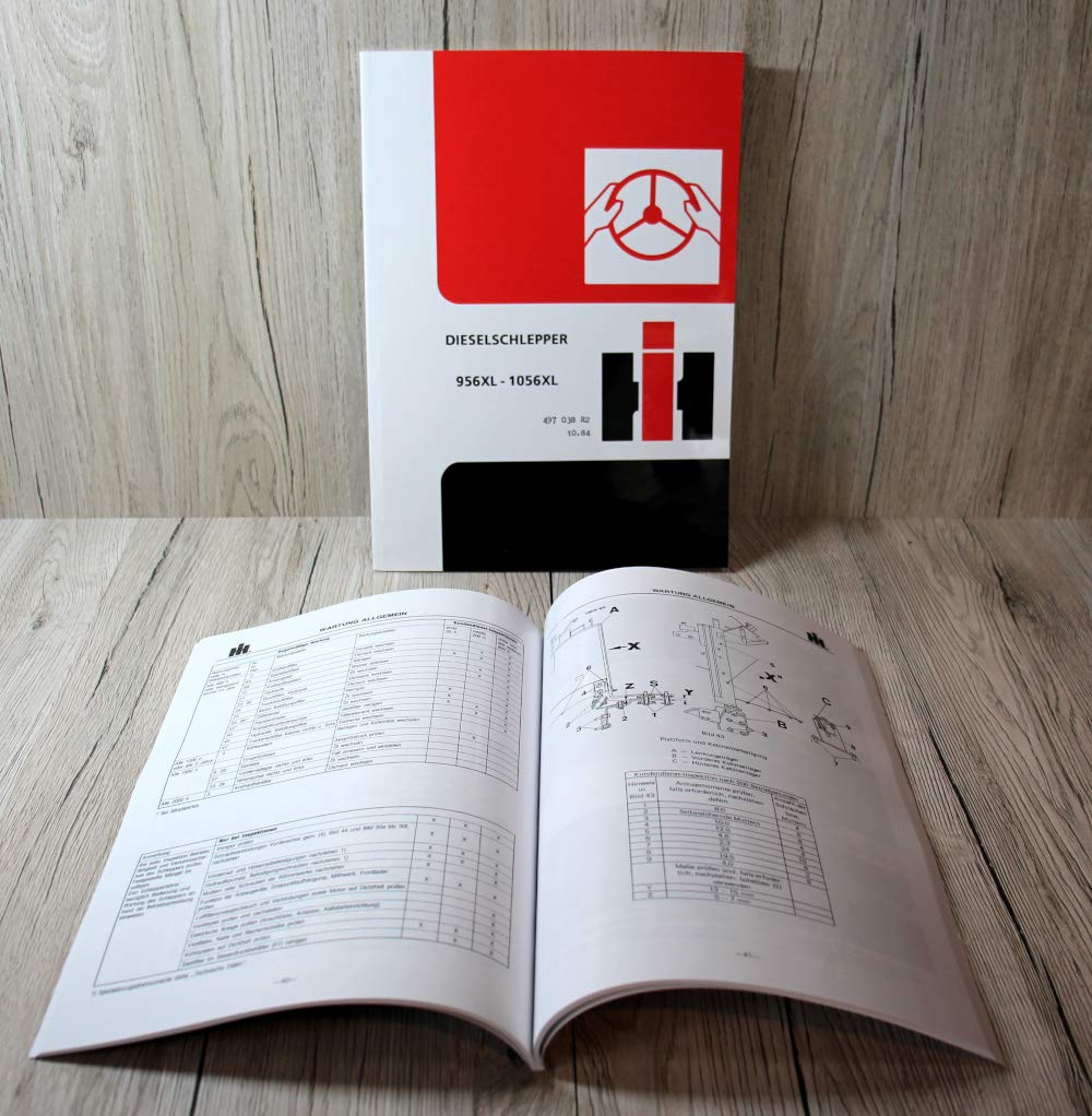 IHC Betriebsanleitung Bedienungsanleitung Traktor 956 956XL 1056 1056XL ab. 10. 84 von Eil Bulldog Versand