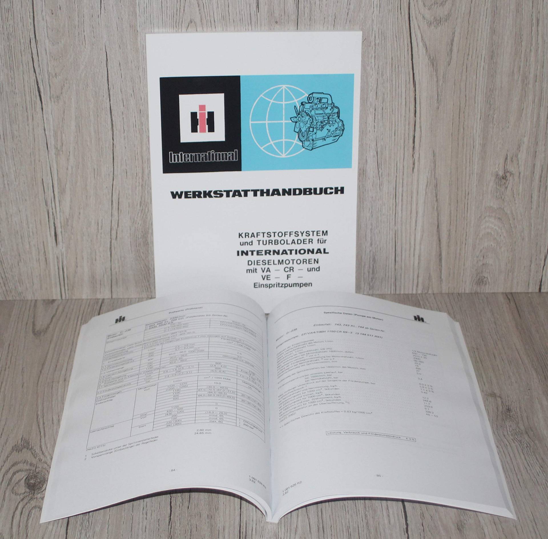 IHC Werkstatthandbuch Traktor Kraftstoffsystem und Turbolader für International Motor VA – CR – VE – F Einspritzpumpen von Eil Bulldog Versand