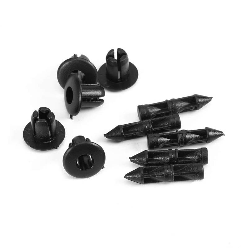 100pcs Kunststoffnieten Befestigungsclips Push Pin, Car-Styling 6mm Befestigung Clip Verkleidungsclips Kunststoffniet Motorradverkleidung für Suzuki von Ejoyous