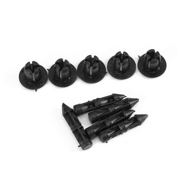 Befestigungsclips Auto, 100 Stück 6mm Kunststoffnieten Auto Befestigung Clips Universal Motorrad Verkleidung Clips Auto Spreiznieten Klips Auto Innenraum Klammern Stoßstangen von Ejoyous