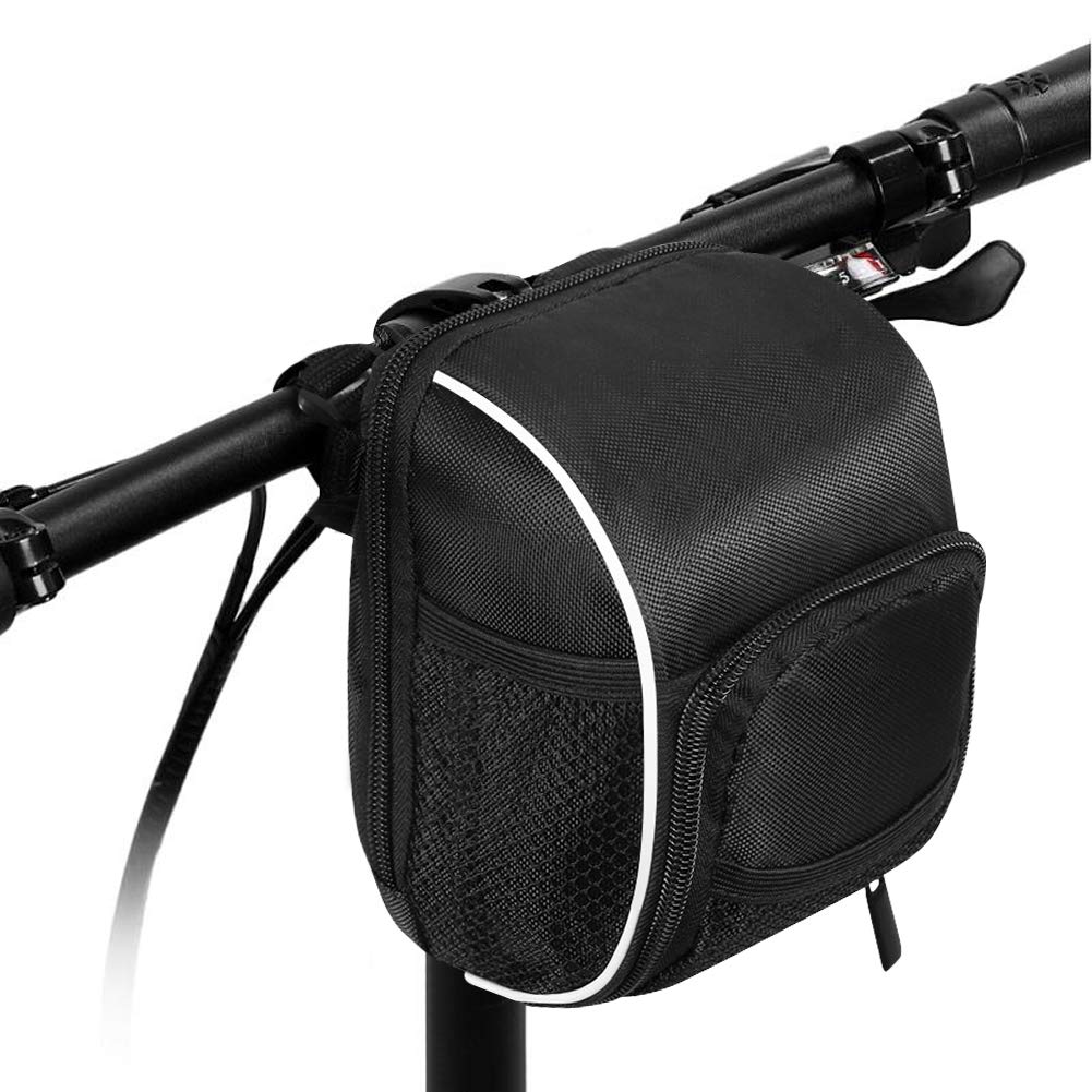 Ejoyous Fahrrad Fronttasche, Lenkertasche Fahrradtasche Lenker mit Reflektierende Streifen und Regenhülle Multifunktionale Wasserdichtes Frontrahmen Tasche Outdoor Radfahren Lagerung von Ejoyous