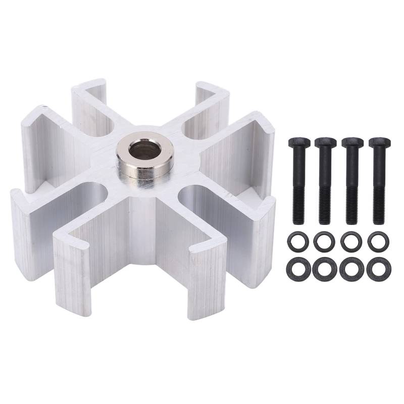 Kühlerlüfter Abstandshalter Kit, 1in Aluminium Radiator Fan Spacer Kit 1210 Ersatz Motorlüfter Abstandshalter für GM BBC Short Long Wasserpumpe von Ejoyous