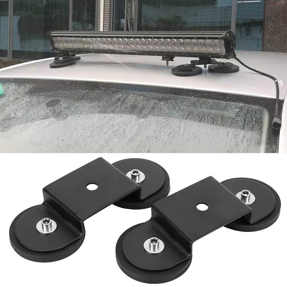 Magnethalterung Lightbar, 2pcs Auto Magnet Lightbar Halterung Universal Magnetfuß Montagehalterungen Magnethalter für LED Lichtleiste, für Offroad Auto SUV ATV LKW KFZ von Ejoyous