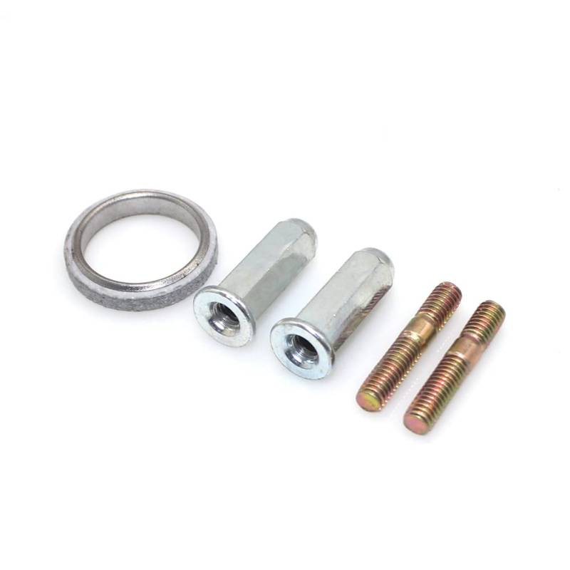 Auspuff Stehbolzen Set,Ekakashop Auspuffkrümmer Schrauben Motorrad Auspuffschraube Muttern Dichtungssatz Auspuffbolzen Dichtungs Satz für Motorrad Roller ATV von Ekakashop