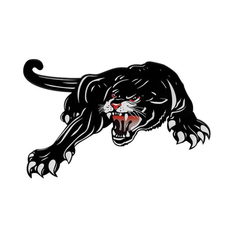 Autoaufkleber,Ekakashop 3D Schwarzer Panther Aufkleber Realistisch Tieraufkleber reflektierende Aufkleber Abziehbilder Sticker Auto Motorhaube Stoßstangen aufkleber Körper Kratzen Deko Aufkleber von Ekakashop