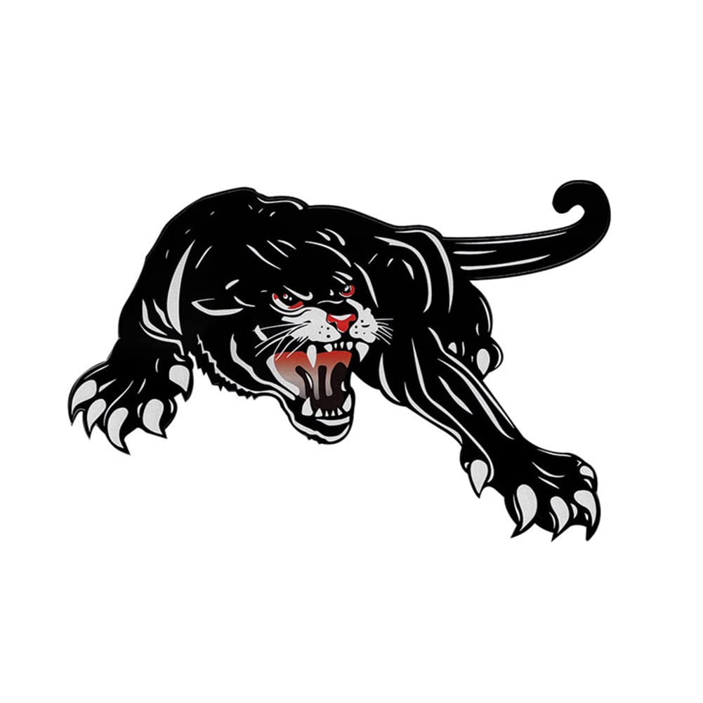 Autoaufkleber,Ekakashop 3D Schwarzer Panther Aufkleber Realistisch Tieraufkleber reflektierende Aufkleber Abziehbilder Sticker Auto Motorhaube Stoßstangen aufkleber Körper Kratzen Deko Aufkleber von Ekakashop