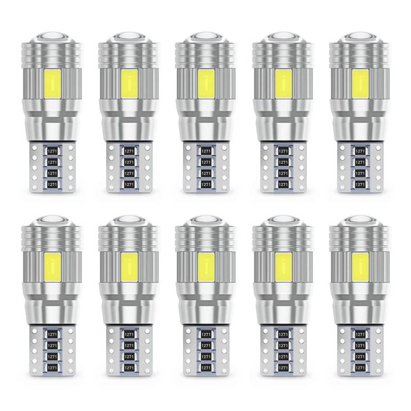 Ekakashop Auto LED Innen Beleuchtung, 10 Stück 5630SMD LED KFZ Innenraumbeleuchtung mit EIN/AUS Schalter 12V für Auto LKW Wohnmobil Van Bus Caravan Boat Küche, Gelb von Ekakashop