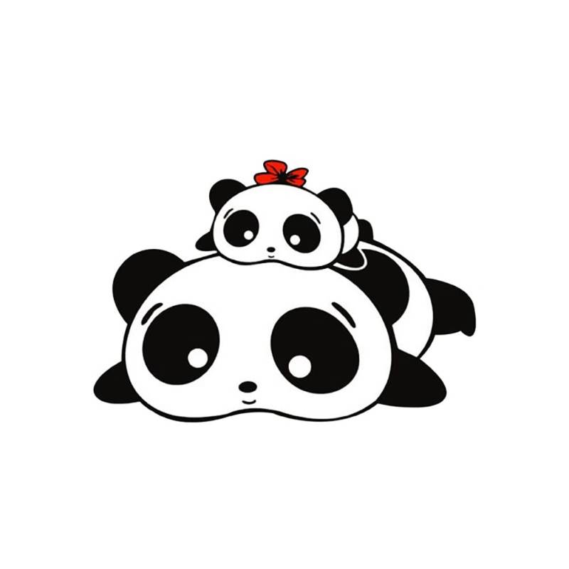 Ekakashop aufkleber Panda Auto aufkleber Tiere Stereo Sticker 3D Auto Styling Körper Aufkleber Wasserdichte Autoaufkleber Personalisierte Diy Aufkleber 20 * 14CM von Ekakashop