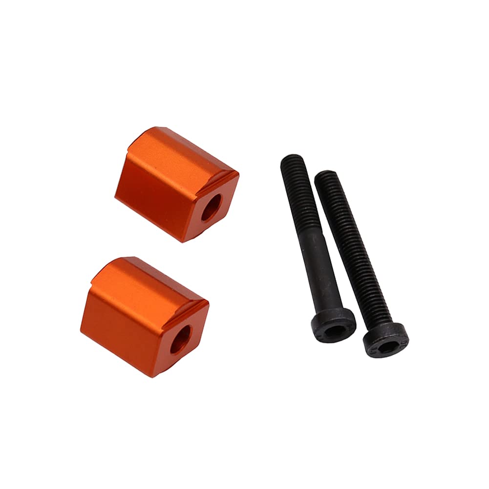 Motorrad Lenkererhöhungen,Ekakashop Motorrad Lenker Riser Adapter Aluminium Klemmhalterung Adapter kompatibel mit KTM/1050 1190 1290 ADV,Orange von Ekakashop