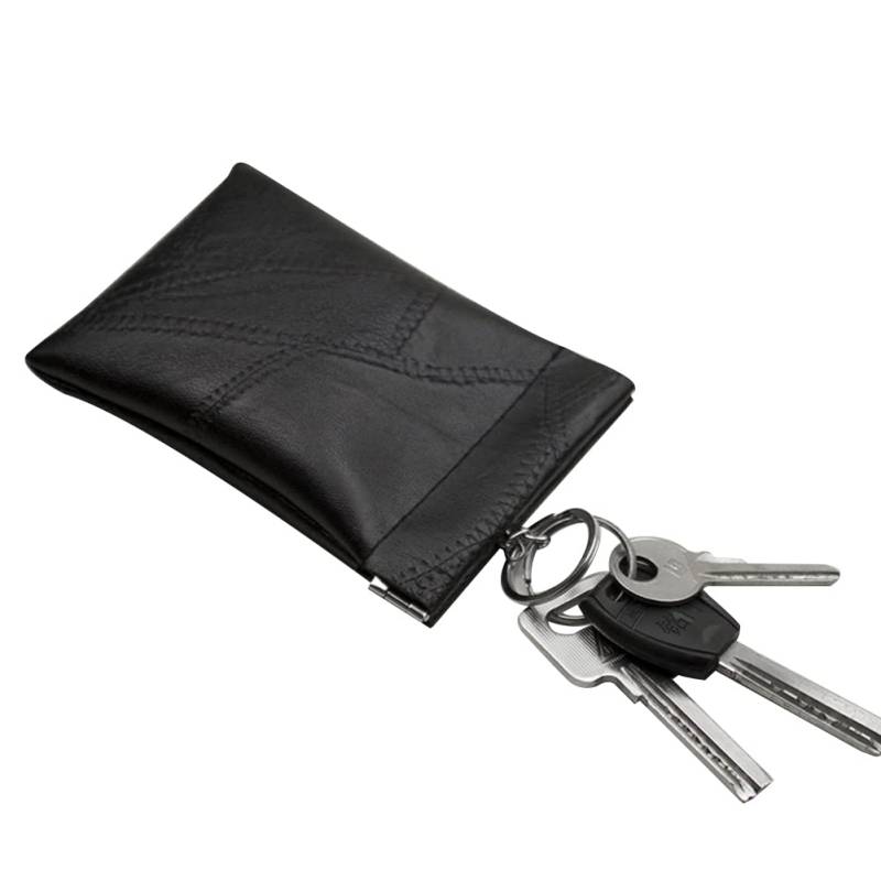 Schlüsseletui Leder,Ekakashop Autoschlüsselanhänger Schlüsseltasche Schlüsselringe Geldbörse Schlüsselmäppchen für Männer und Frauen Schlüsselanhänger Münzbeutel Tasche Key Organizer von Ekakashop