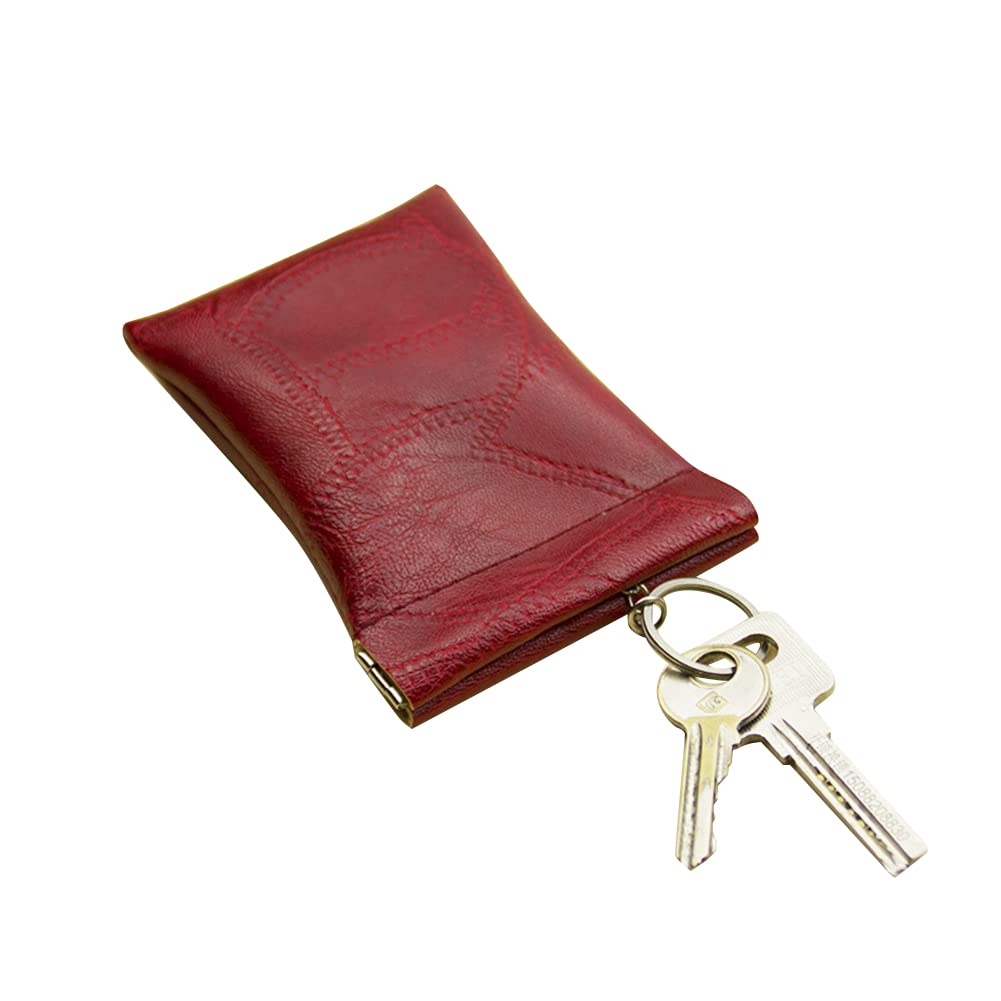 Schlüsseletui Leder,Ekakashop Autoschlüsselanhänger Schlüsseltasche Schlüsselringe Geldbörse Schlüsselmäppchen für Männer und Frauen Schlüsselanhänger Münzbeutel Tasche Key Organizer von Ekakashop