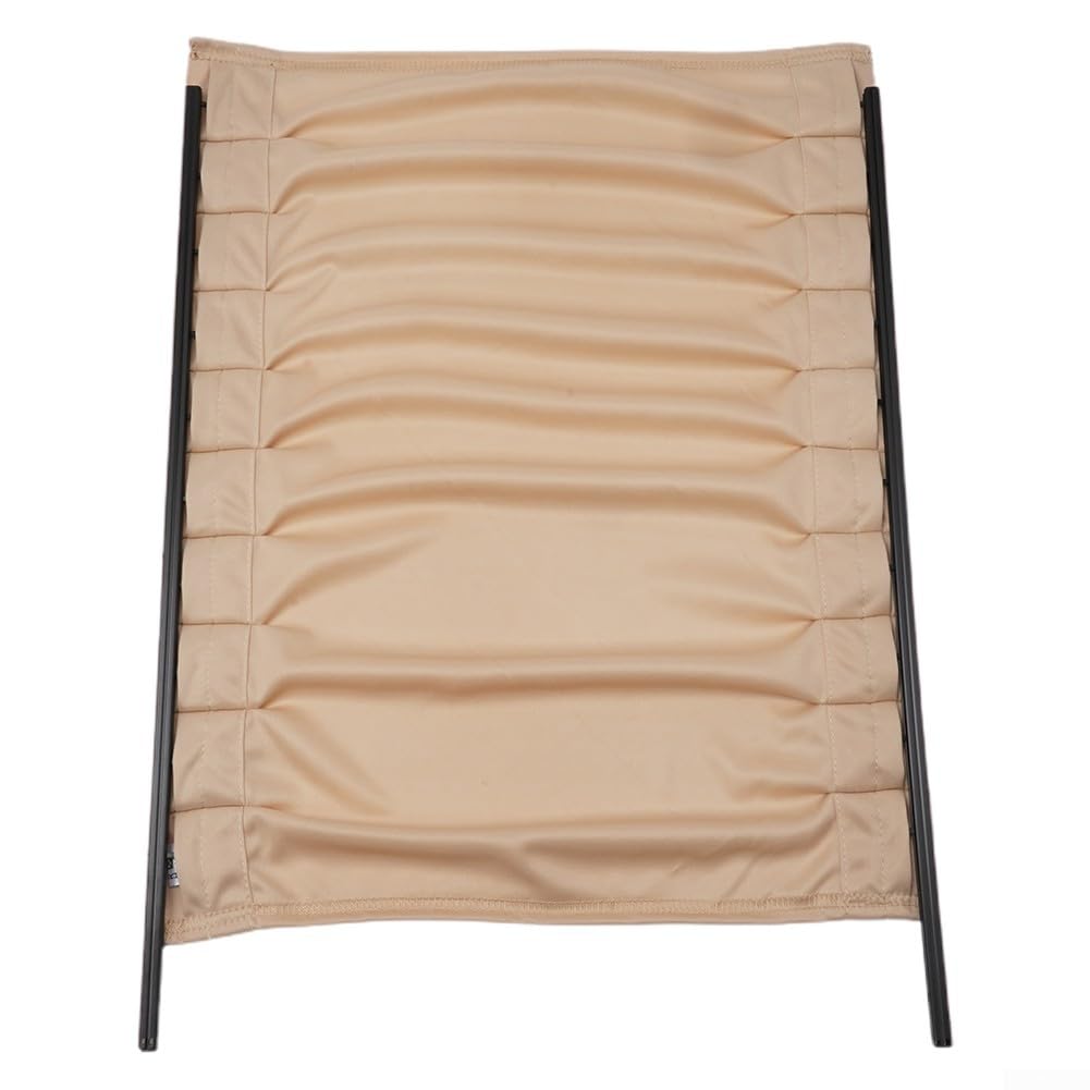 Auto-Sonnenblenden-Vorhänge, 2-teiliges Set, Beige, 50 x 39 cm, VIP-Stil, Privatsphäre, verbessernder Sonnenschutz für Auto, Van, SUV, vorne und hinten von Elchuiaby