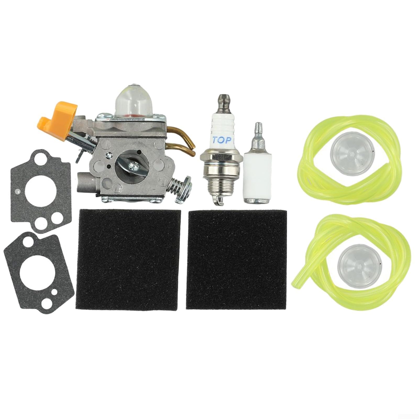 Für Ruixing Vergaser-Kit für PLT3043YE Schnellstart-Motor mit Luftfilter, Zündstopper, Kraftstoffleitung für Primerbirne, Ersatzteile von Elchuiaby