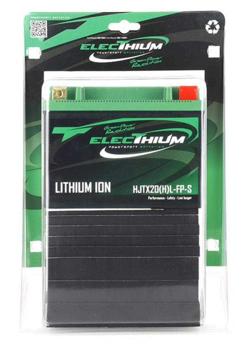 lithium-electhium-batterie für motorrad hjtx20(h) l-fp-s / ytx20l-bs neu von Electhium