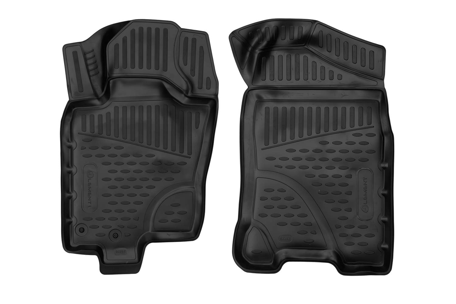 Element 3D Gummimatten Passgenaue Fußmatten Nissan Navara 2015- Holen. 2tlg Vorne von Element