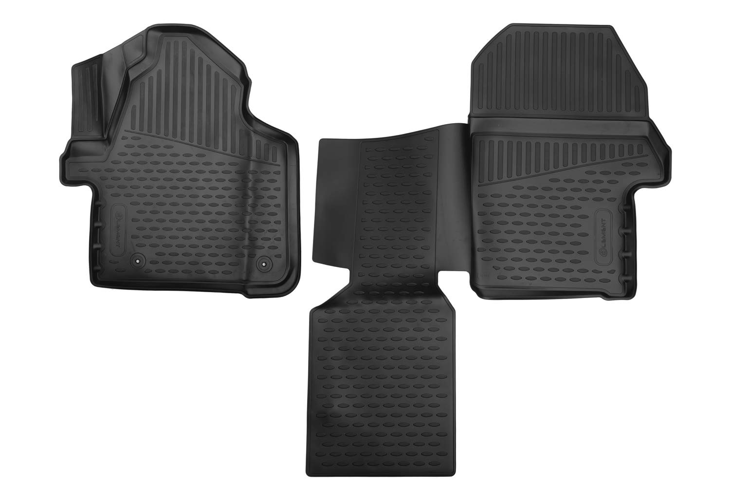 Element 3D Passgenaue Premium Antirutsch Gummimatten Fußmatten Mercedes Sprinter 316/516 BlueTec 4x4 2013-2019 2-teilig von Element