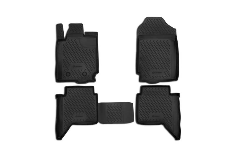 Element Passgenaue Premium 3D Gummimatten Fussmatten passend für Ford Ranger, MK3, 4 Türen, 2011-2024, 4 TLG, Schwarz von Element