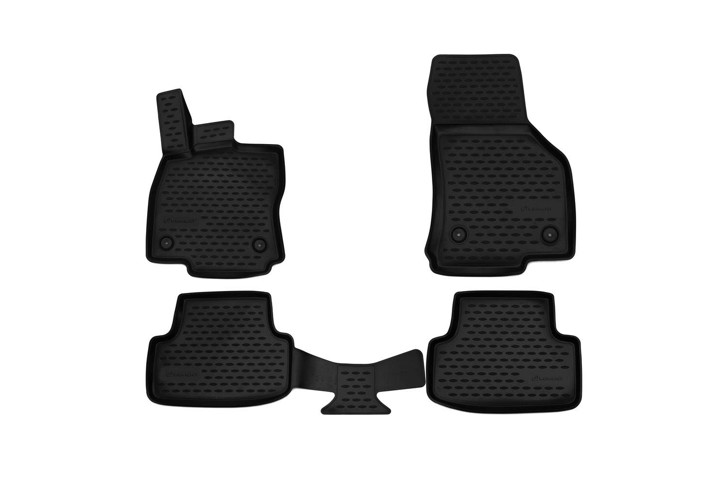 Element Gummimatten Set für SEAT Leon III Baujahr 2012-2020 (5F) | 100% passgenaue Auto Fußmatten, robuste Universal Fußmatte Auto, Gummimatten Auto, Auto Fussmatten Gummi, Auto Gummimatten von Element