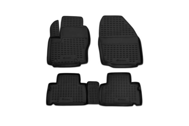 Element 3D Gummimatten Set für Ford S-MAX, 2006-2024, 25cm zwischen Mattensteckern | 100% passgenaue Auto Fußmatten, robuste Universal Fußmatte Auto, Gummimatten Auto, Auto Fussmatten Gummi von Element