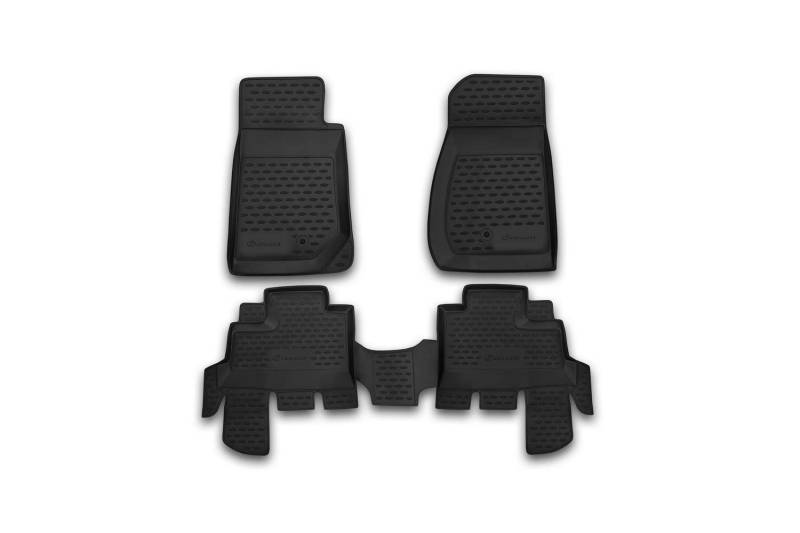 Element Gummimatten Passgenaue Fußmatten Jeep Wrangler 4 Tür 2007-2018 4 TLG, Schwarz von Element