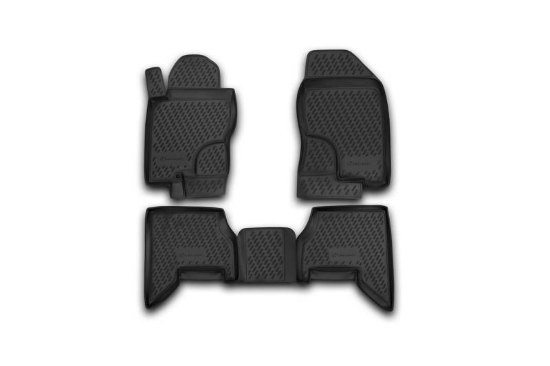 Element Gummimatten Passgenaue Fußmatten Nissan Pathfinder 2005-4tlg, Schwarz von Element