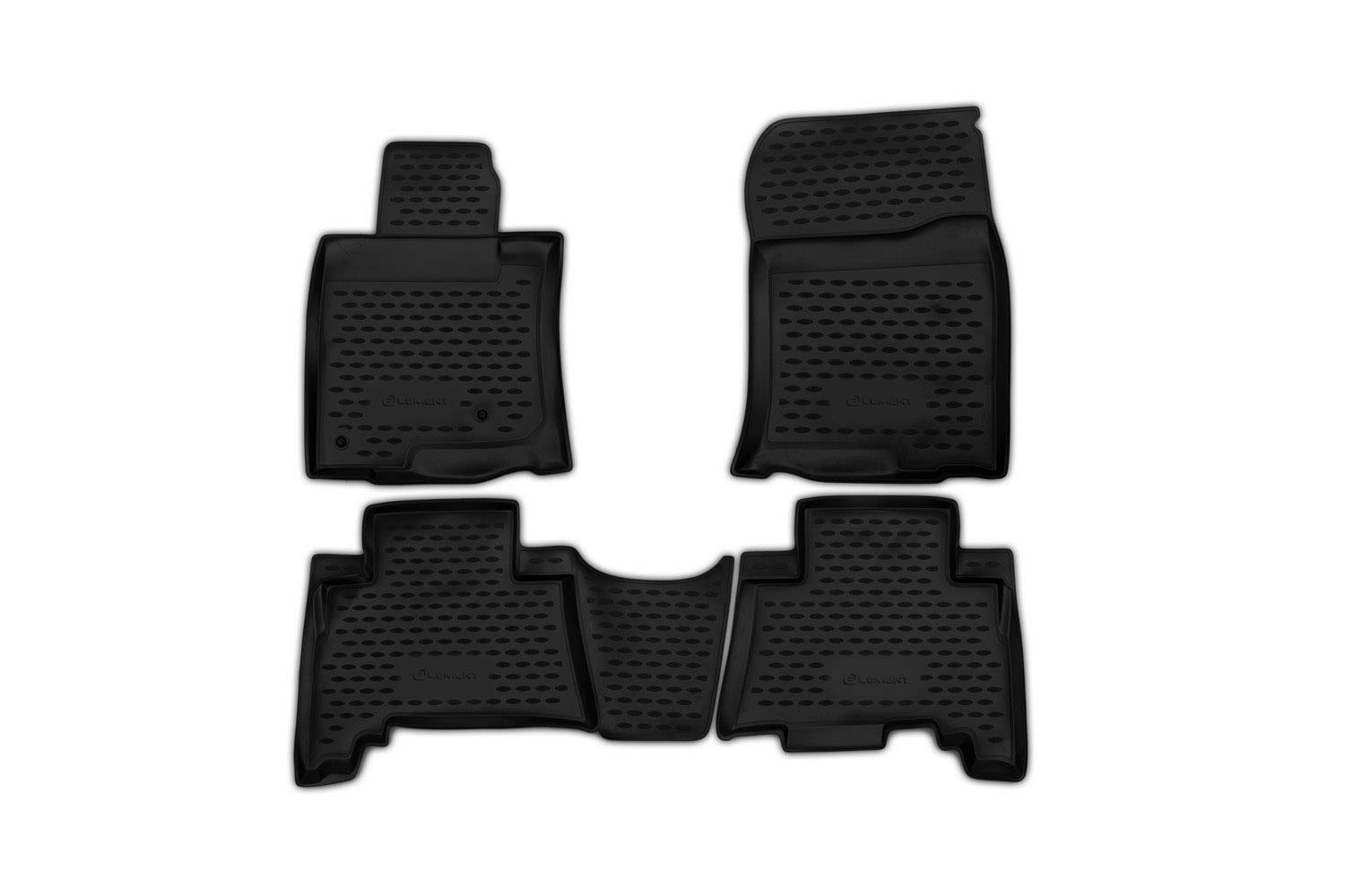 Element 3D Gummimatten Set passend für Toyota Land Cruiser Prado 150 Series | 2009-2013 | Kurze Karosserie! | 100% passgenaue Auto Fußmatten, robuste Universal Fußmatte Auto von Element