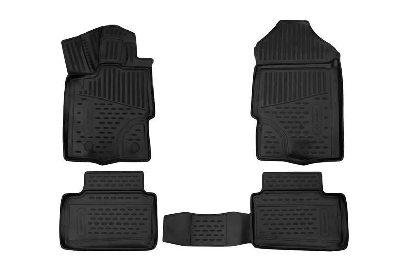 Element Passgenaue Fußmatten Gummimatten für for Ford Ranger Supercab 2019-> 4 TLG, shwarz, ajustement mesuré au Laser personnalisé von Element