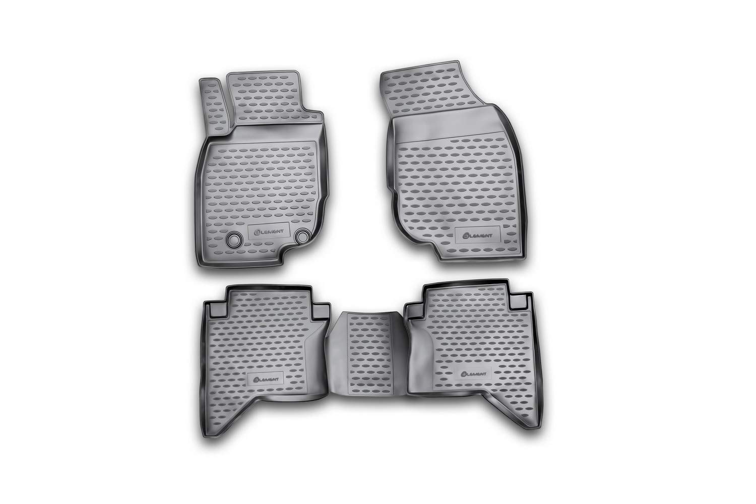 Element Passgenaue Fussmatten für Toyota Hilux, 2011-2015, 4tlg, Schwarz von Element