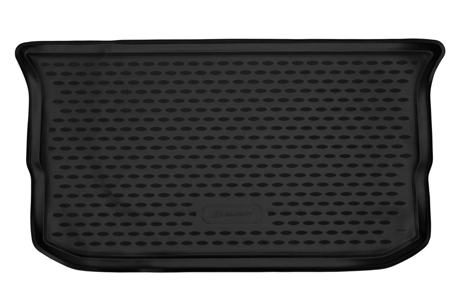 Element Passgenaue Kofferraummatte Laderaumwanne passend für Renault Twingo, Mk3 III, 2014-2024, 1 TLG, Schwarz von Element