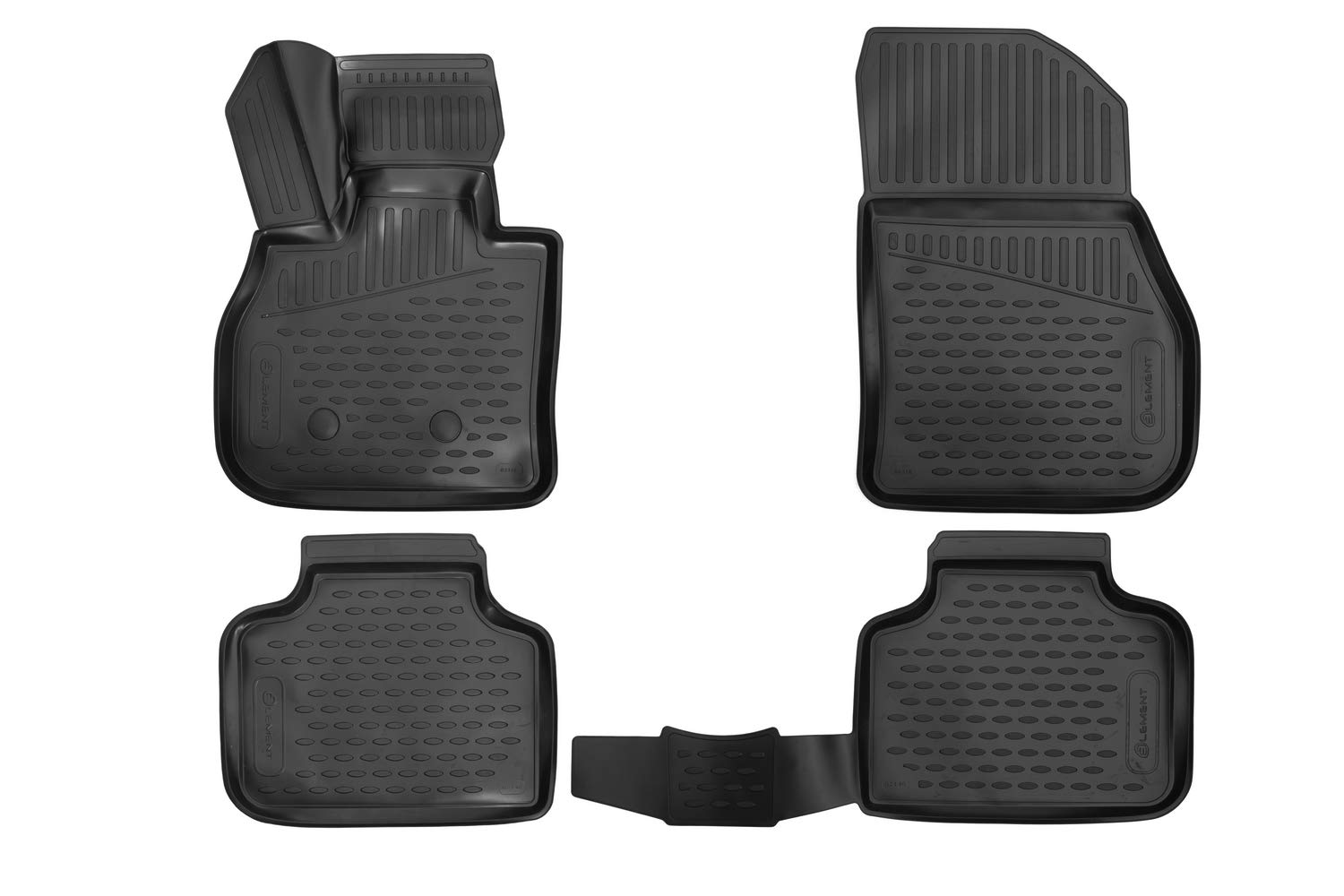 Element Passgenaue Premium 3D Gummimatten Fussmatten Designed für Mini Countryman, Mk2 (F60/R60), 2016-2023, 4 TLG, Schwarz von Element