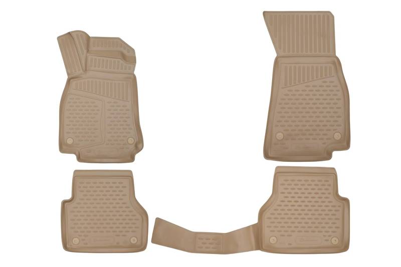 Element Passgenaue Premium 3D Gummimatten Fussmatten passend für Lexus GS 250 2012->, 4 TLG. (beige) von Element